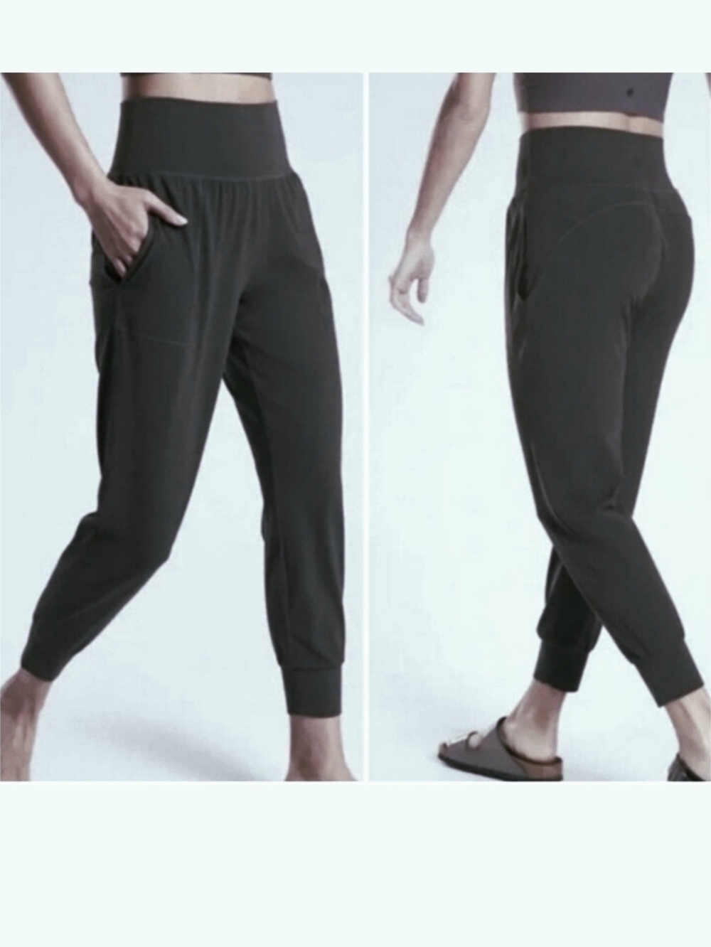 Athleta Cruise Jogger Powervita Pockets Dark Gray S